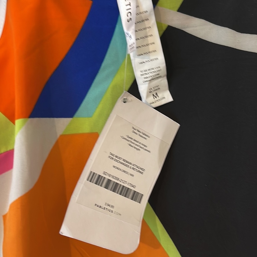 Fabletics Black Multi-Color Abstract Mini Dress - Picture 3 of 5